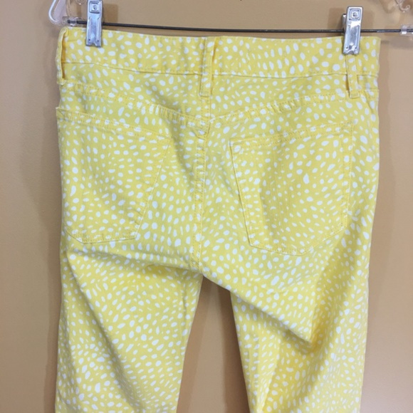 Gap 1969 Yellow w/ White Spot Always Skinny Pants - Picture 6 of 7